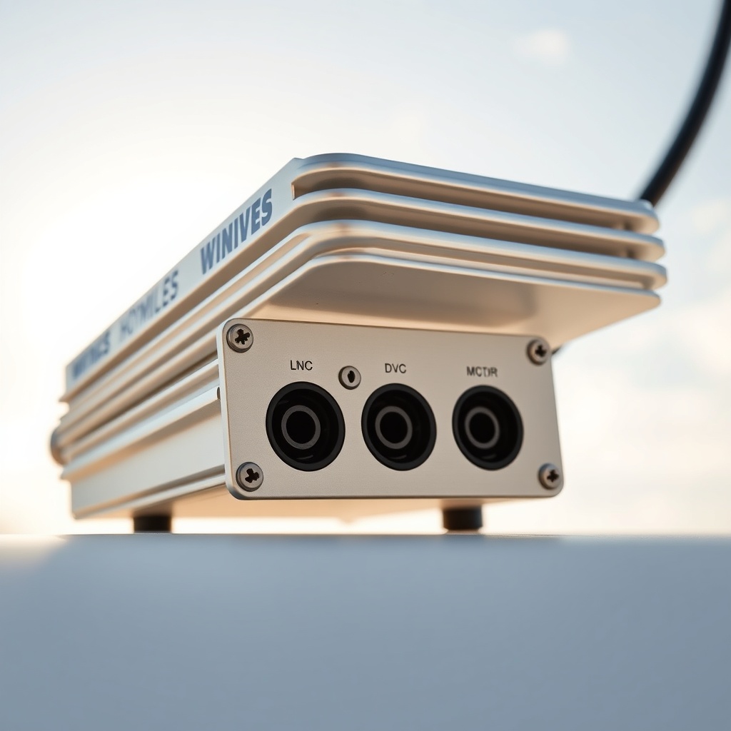 <clean photorealistic photo of a Hoymiles HM-1500 close-up
