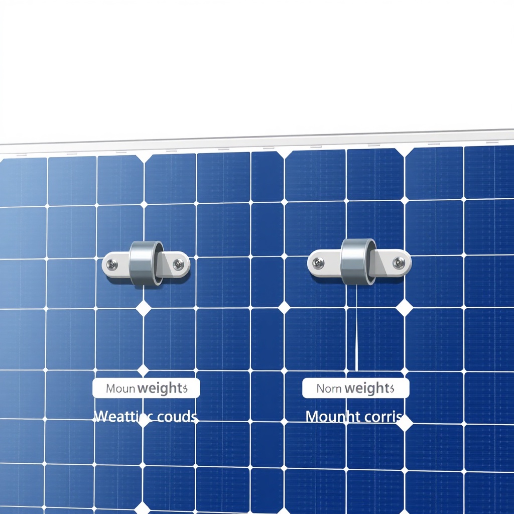 A simple clean illustration showing two different mounting clamp types attached to the fra