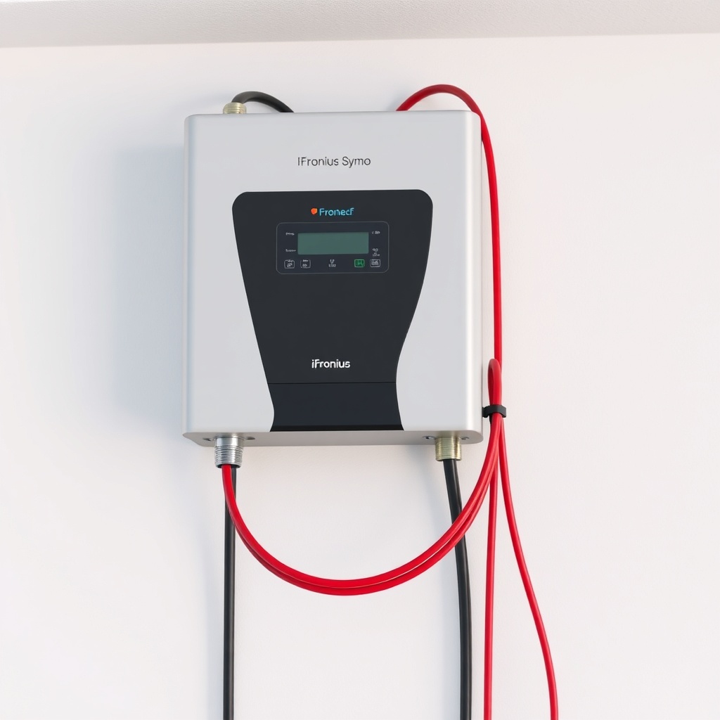 Photorealistic shot of an inverter (e