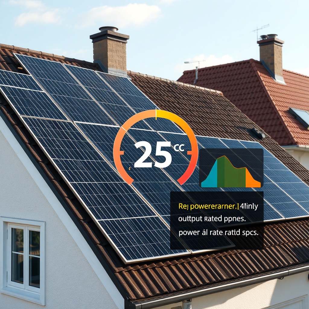 A clean photorealistic photo showing a typical German house roof with solar panels on a su
